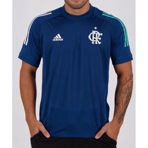 NEW Adidas CR Flamengo 2020 Soccer Training Jersey Aeroready Blue Men's L